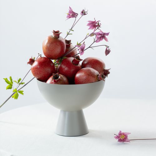 tételeket Mű gránátalma dekoráció hálóba csomagolva, megtévesztően realisztikus, piros-sárga-zöld, Ø5,5 cm, 12 darab