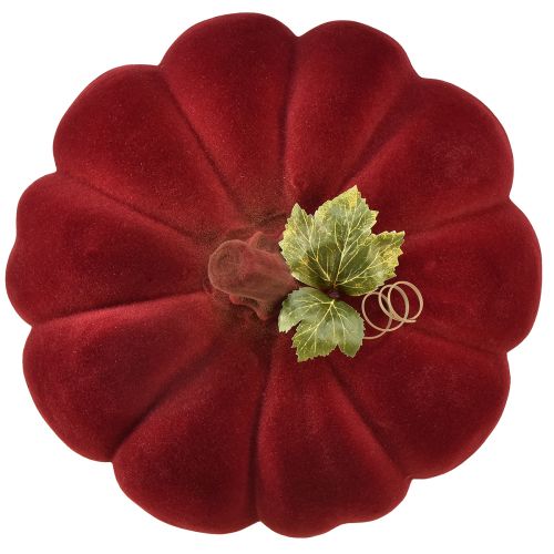 tételeket Őszi dekoráció sütőtök bolyhos piros bordó - sütőtök dekoráció az egyedi őszi hangulatért 32cm