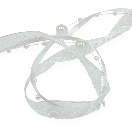 tételeket Esküvői szalag fehér 20mm 5m