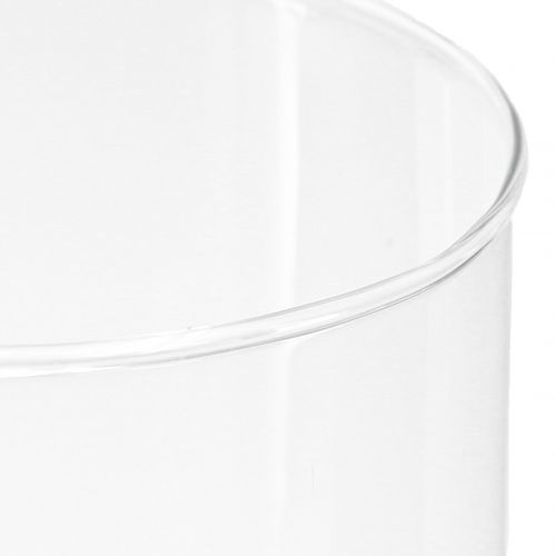 Floristik24 Magas üvegváza kúpos virágváza üveg 30cm Ø10,5cm