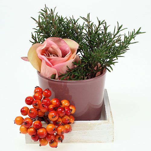 Floristik24 Mini fatálca fehér 12cm x 12cm x 3cm