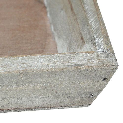 Floristik24 Fa tál világosszürke 39cm x 15cm