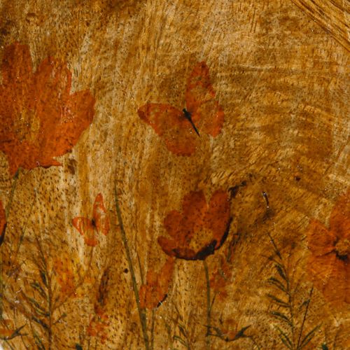 tételeket Fa Tányér Virágok Butterfly Natural Pink Ø15cm 3db