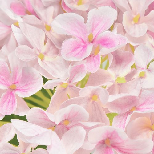 Floristik24 Hortenzia mesterséges világos rózsaszín művirág rózsaszín Ø15,5cm 45cm