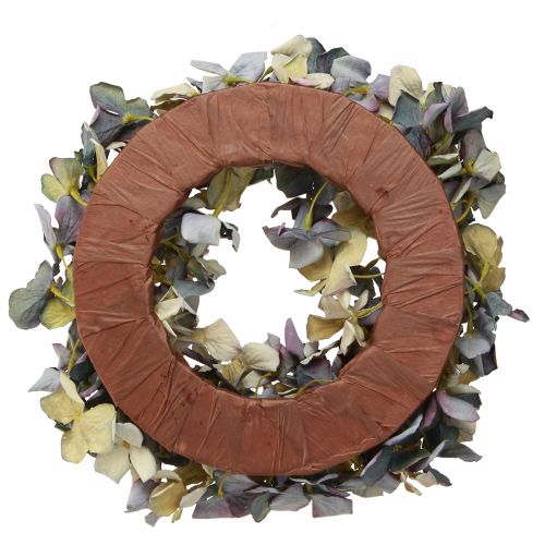 Floristik24 Hortenzia koszorú dekoratív koszorú művirág kék Ø30cm