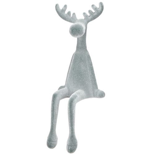 Floristik24 Elk Dekoratív Élülőke Ma 31cm Szürke 3 db