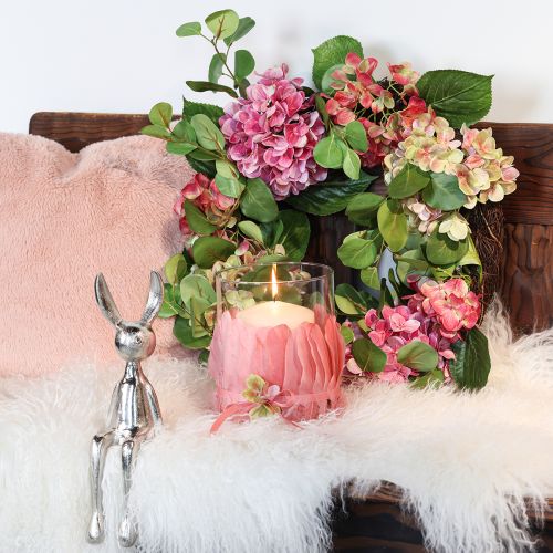 Floristik24 Edge Sool Rabbit Easter Bunny Metal Silver 12×11×34cm