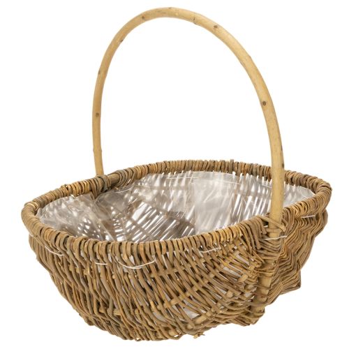 Burgonyakosár 43/33/23cm fóliával, natúr, 3 db-os szett. vétel | Floristik24.hu