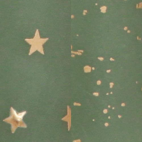 Floristik24 Gyertya karácsonyfaként Karácsonyi gyertya zöld arany Ø4,5cm H25cm 2db