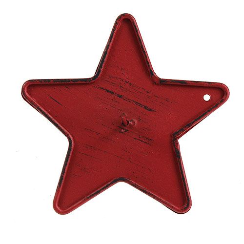 Floristik24 Gyertyatartó csillag 9 cm piros