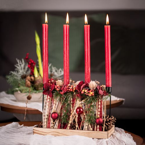 tételeket Gyertyatartó, gyertyatartó Adventi koszorú 27,5cm H18,5cm