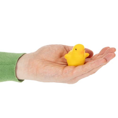 tételeket Kis húsvéti csibék, sárga és narancssárga színűre fűzve, 4,5 cm magasak, 18 darab