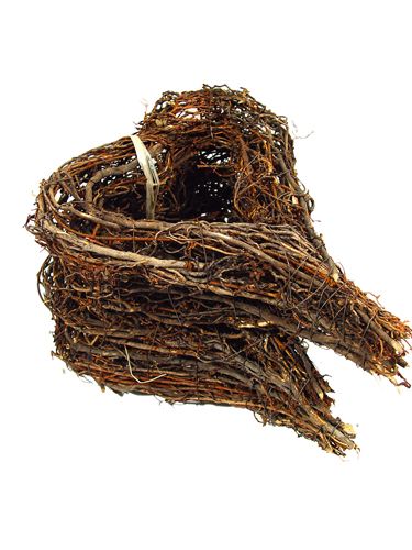 Floristik24 Szív alakú ágkoszorú 20x25cm 4 db natúr