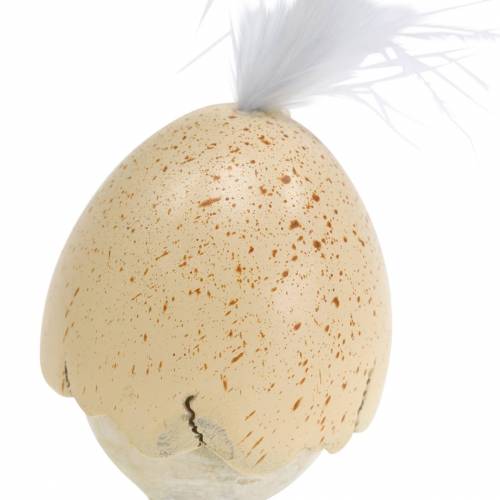 tételeket Tojáshéjas csirke fehér, krém 6cm 6db