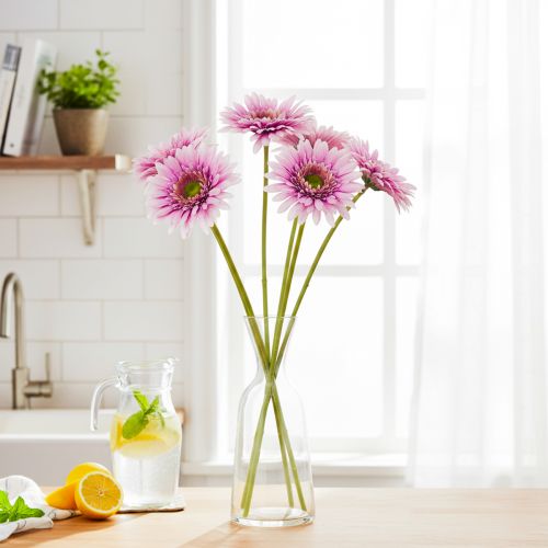 Műgerbera kerti virágok, lila, 47 cm, 6 darab | Floristik24.hu