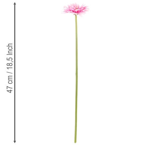 Mesterséges Gerbera Kerti Virágok, Rózsaszín, 47cm, 6 Darab | Floristik24.hu