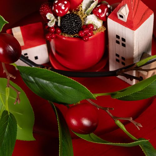 tételeket Műfüzér cseresznyével. Tökéletes természetes szobadekorációhoz. Virágos hatású. 160 cm.