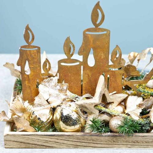 Floristik24 Mesterséges Ginkgo ág arany 35cm 3db