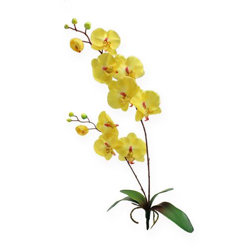 Mesterséges orchidea sárga 68cm
