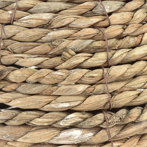 tételeket Golyós szalma dekoráció függeszthető szürke mosott Ø20cm 2db