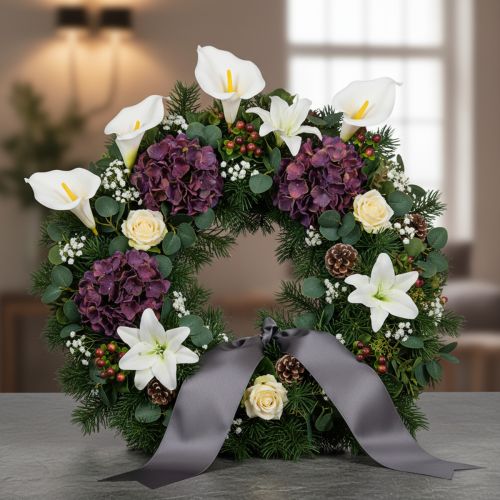 tételeket Műkála sárga porzóval, dekoratív virágokkal, 35 cm, 10 darab
