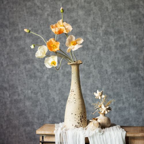 tételeket Műpipacs esküvői dekorációhoz és designhoz, 95cm, 3 darab