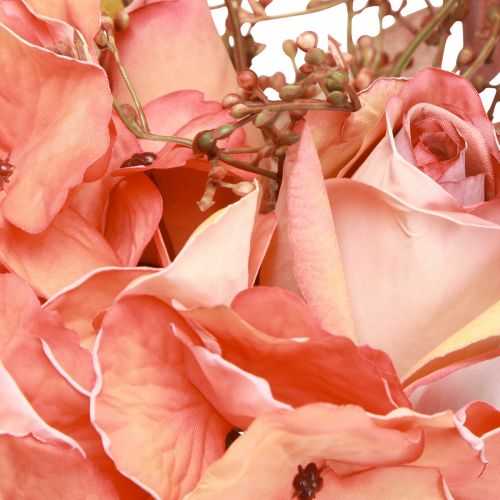 tételeket Művirágcsokor Hortenzia Rózsa Eukaliptusz Dekoratív csokor H33cm