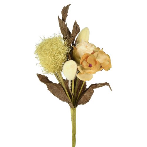 tételeket Művirág csokor rózsa hortenzia száraz megjelenés vintage dekoráció 38cm