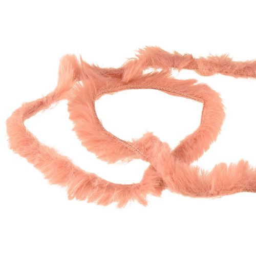 tételeket Műszőrme zsinór rózsaszín zsinór díszítőzsinór műszőrméből 50g 30m