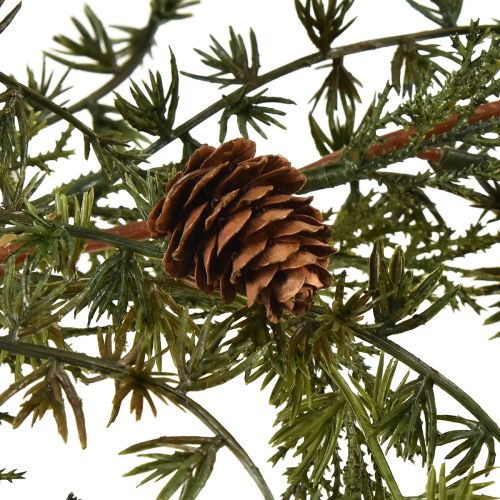 Floristik24 Vörösfenyő füzér zöld tobozokkal 180cm