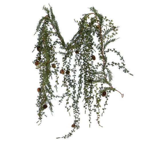 Floristik24 Vörösfenyő füzér zöld tobozokkal 180cm