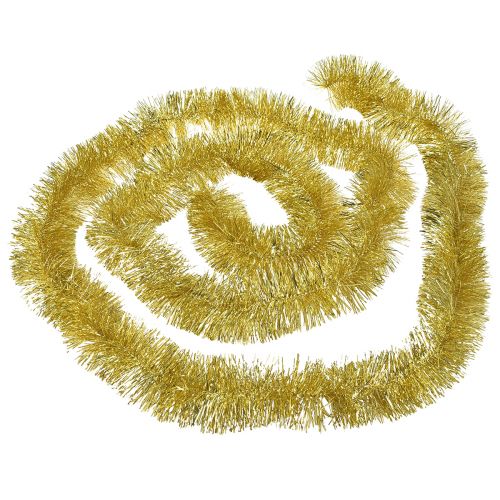 tételeket Elbűvölő Golden Tinsel Garland 270 cm – Tökéletes ünnepi és elegáns dekorációhoz