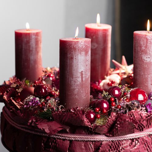 tételeket Élénkpiros bogyóágak – ideális ünnepi dekorációhoz, 30 cm – 6 db-os készlet