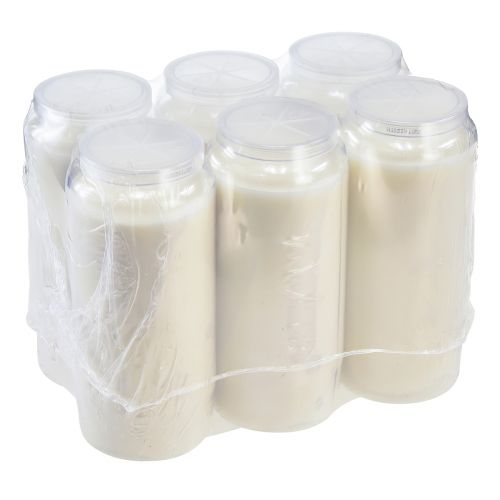 Floristik24 Olajlámpa sírlámpákhoz sírlámpákhoz Ø6,5cm H15cm 6 db