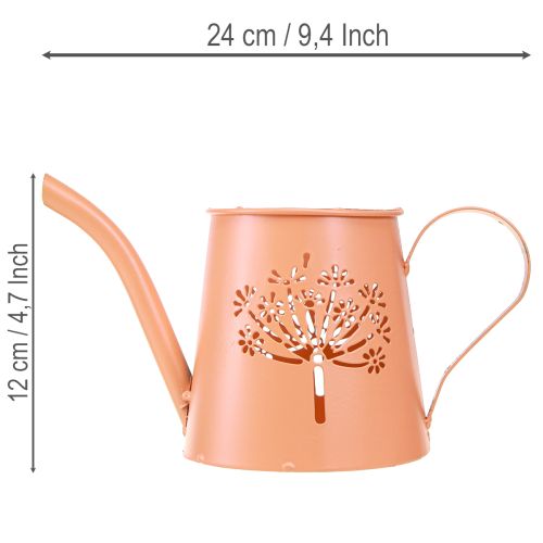 Fém díszes öntözőkannák, narancssárga pitypang mintával, mécsestartók, 12 cm, 2 darab | Floristik24.hu