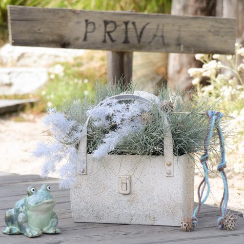 tételeket Fém táska, modern, kellemes hangulatú beltéri és kültéri használatra, 28 cm