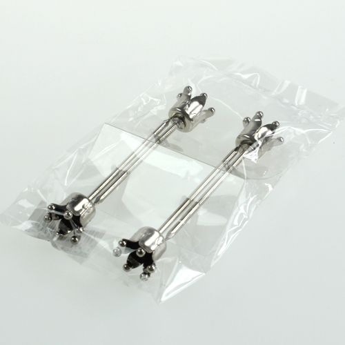 Floristik24 Gyertyatartó korona ezüst 4db