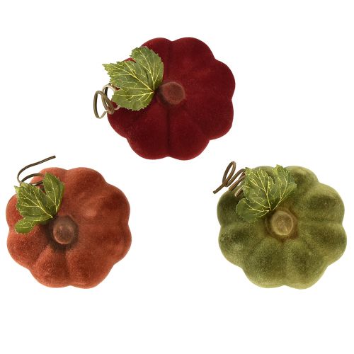 tételeket Mini tökdísz bolyhos – őszi színekben válogatott 9,5cm 3 db