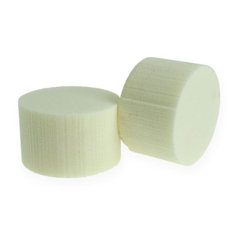 Floristik24 Dugó méretei henger Ø8cm krém 6db