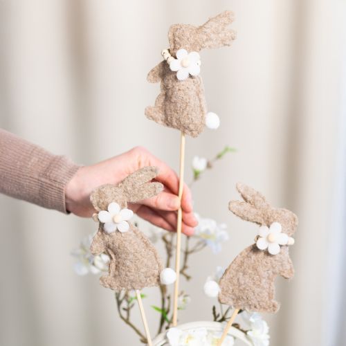 tételeket Húsvéti nyuszi díszfigura tavaszi dekorációhoz és ünnepi kiegészítőkhöz, 42 cm, 8 darabos