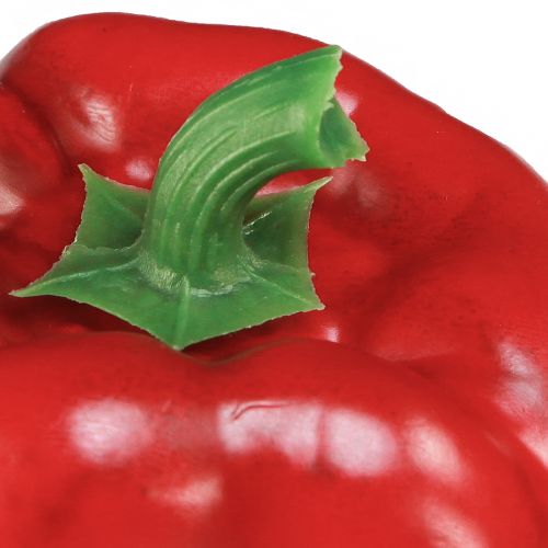 tételeket Paprika díszítés piros zöld műháló Ø8cm H11,5cm 4 db