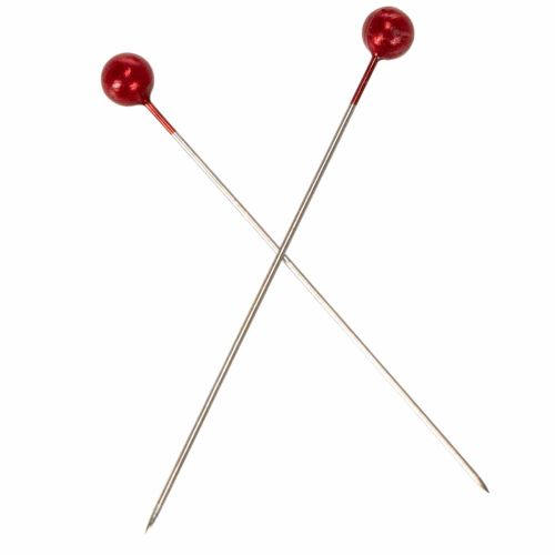 Gyöngyfejű tűk Ø6mm 65mm Piros | Floristik24.hu