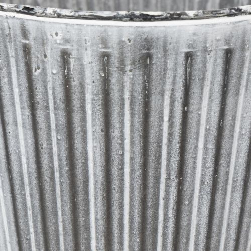 tételeket Növénycserép, díszes kaspó fogantyúkkal, fém kaspó ültetéshez Ø25.5cm