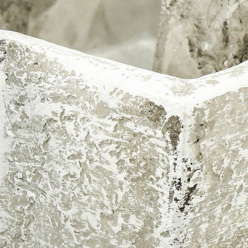 Floristik24 Növénykereszt beton megjelenés növényi tál kereszt 14,5x21x5cm