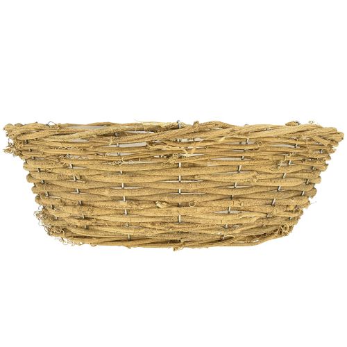 tételeket Kerek virágcserép, természetes szőlődísz, Ø35cm M12cm