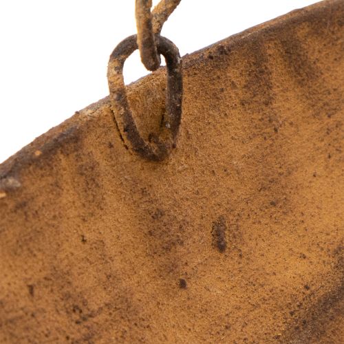 Dekoratív függőtál, kerti dekoráció, rozsdahatású, Ø31cm, H62cm | Floristik24.hu