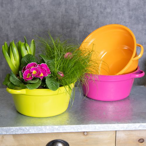 tételeket Lemezből készült virágtartó, tavaszi dekoráció a nappaliba, 25 cm, 3 darabos