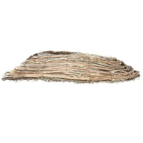Növény csónak növény hullám rattan natúr fehér 45x16cm | Floristik24.hu