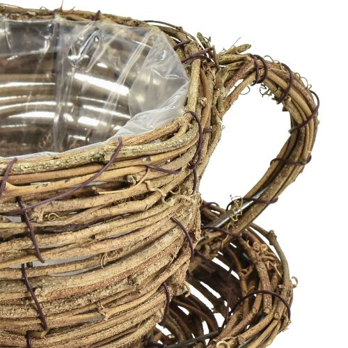 tételeket Növénytartó tányérral, kaspó, szőlő, natúr, Ø19cm, M9cm