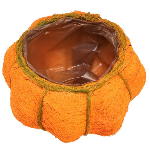 tételeket Tök dekorációs kaspó narancssárga/sárga-zöld szizál Ø21cm M12cm